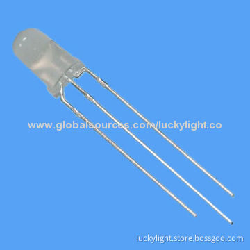 F3 Round Yellow and Green Bi-color 3-pin LED Lamp with Low-power Consumption